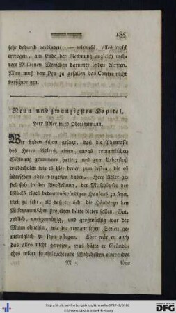 Neun und zwanzigstes Kapitel.