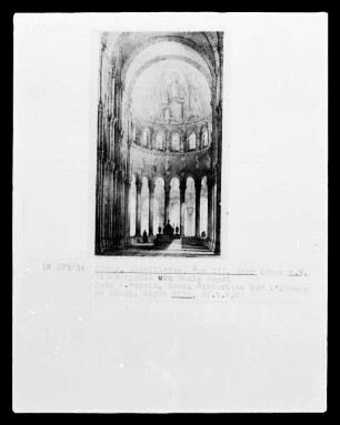 Cluny, Abteikirche Bau III, Chor von Westen