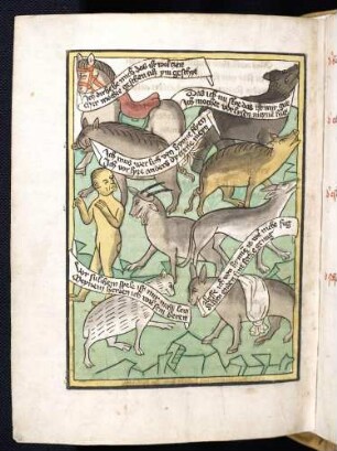 Entscheidung der Tiere zur Flucht (9. Kapitel, Dy newnde materia)