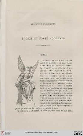 23: Bronze et fonte modernes : Exposition Universelle