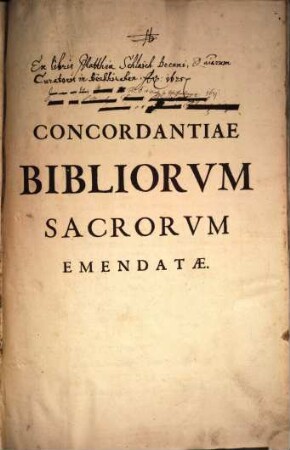 Concordantiae Bibliorvm Sacrorvm Vvlgatae Editionis