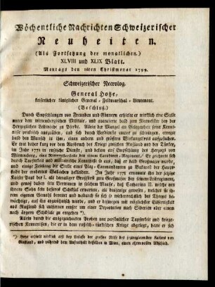 XLVIII und XLIX Blatt
