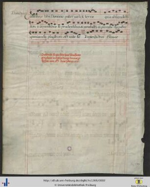 [120v] Benedictus-Antiphon (Nachtrag des 17. Jhs).