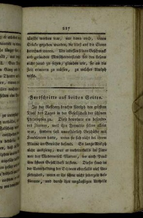 Fortschritte auf beiden Seiten.