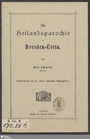Die Heilandsparochie zu Dresden-Cotta