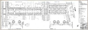 Hansjakob, Gottfried; München - Neuperlach Süd; Wohnanlage der Neuen Heimat - Oberflächen- und Freiflächengestaltungsplan Schindlerplatz, Maximilian-Kolbe-Allee, östl. Teil (Lageplan)