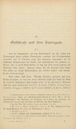IV. Geldstrafe und ihre Surrogate