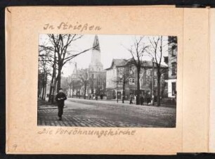 Fotoalbum des Malers Willy Irmscher : Albumseite 6 mit Aufnahme von der Schandauer Straße in Dresden