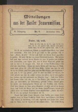 Nr. 6. November 1916