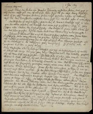 Brief von Jacob Grimm an Paul Wigand
