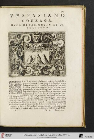 Vespasiano Gonzaga, Dvca di Sabioneta, et di Traietto