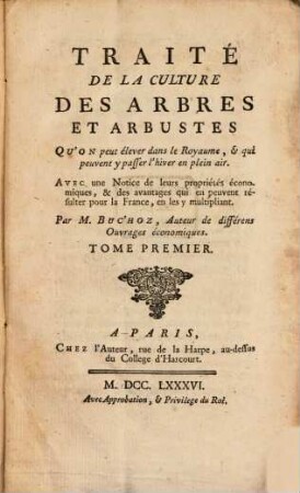 Traité de la culture des arbres