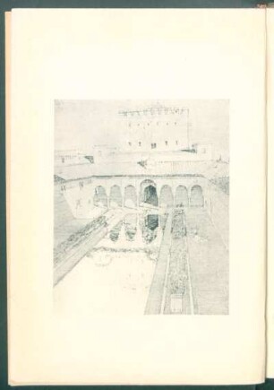 [Dibujo de Patio de los Arrayanes, Alhambra]