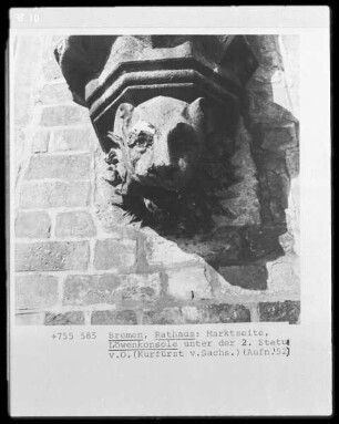 Der Kaiser und die Kurfürsten von Köln und Trier — Der Kurfürst von Sachsen — Löwenkopf