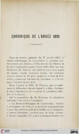 Sér. 3: Chronique de l'année 1893