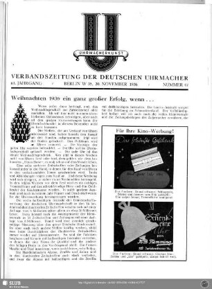 Weihnachten 1936 ein ganz großer Erfolg, wenn . . .