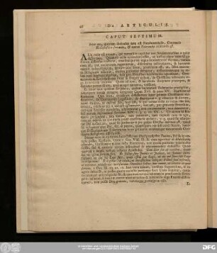 Caput Septimum. Inter eos, quorum dissensus non est Fundamentalis, Communio Ecclesiastica fovenda, & mutua Tolerantia exercenda est.
