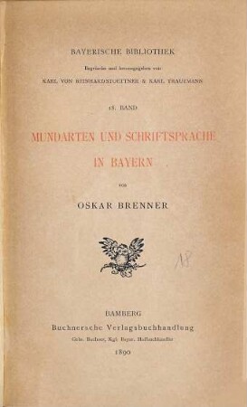 Mundarten und Schriftsprache in Bayern