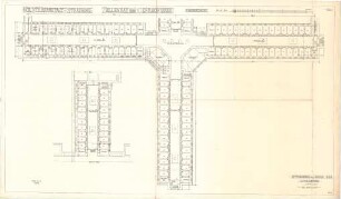 ohne Verfasserangabe; Straubing (Bayern); Zuchthaus - Zellenbau des Gefängnisses (Grundriss EG)