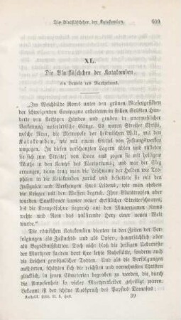 609-622 Die Blutfläschchen der Katakomben, ein Beweis des Martyriums