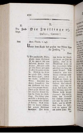 X. Die Zwillinge.