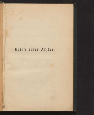 Briefe eines Arztes an eine junge Mutter