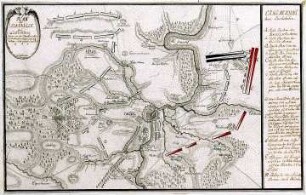 WHK 25 Deutscher Siebenjähriger Krieg 1756-1763: Plan der Schlacht bei Lutterberg zwischen den Franzosen und den Alliierten, 10. Oktober 1758