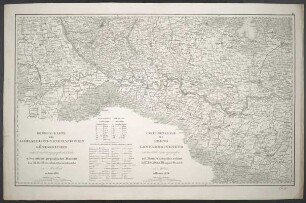 Generalkarte Des Lombardisch-Venetianischen Königreiches : reduzirt nach der topographischen Karte in dem militair geographischen Institute des K. K. Generalquartiermeisterstabs zu Mailand