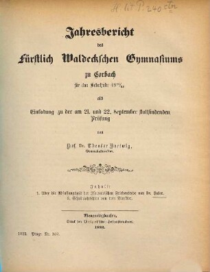Über die Abfassungszeit der Isocrateischen Friedensrede