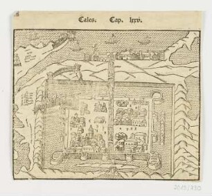 Stadtansicht, erstmals erschienen in: Sebastian Münster, "Cosmographiae universalis ", Basel 1544