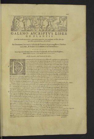 Galeno ascriptus liber de plantis