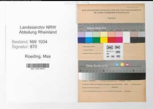 Entnazifizierung Max Roeding , geb. 06.01.1869 (Generaloberveterinaer)