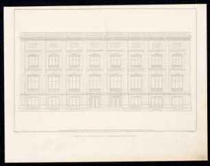 Bauakademie, Berlin: Fassadenaufriss (aus: Sammlung Architektonischer Entwürfe, Berlin 1858)