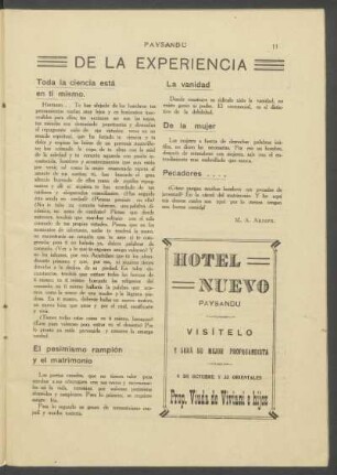 Toda la ciencia está en tí mismo.