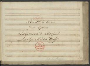 La Ginevra di Scozia. Auszüge; B, orch