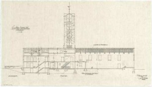 Gsaenger, Gustav; Amberg - Süd (Bayern); Ev. Erlöser Kirche - Längsschnitt