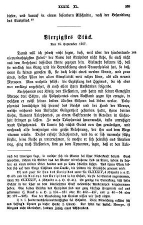 Vierzigstes Stück. Den 15. September 1767.