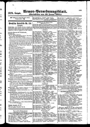 318.Ausgabe. Mittwoch, 13. Januar 1915