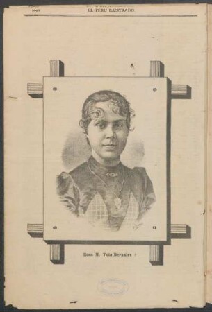 [Retrato de] Rosa M. Voto Bernales