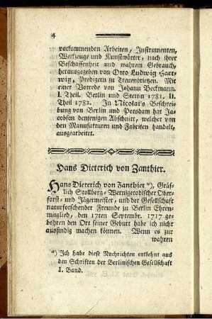 Hans Dieterich von Zanthier.