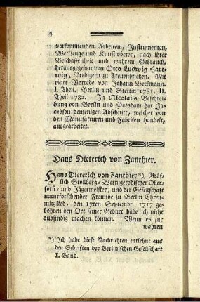 Hans Dieterich von Zanthier.