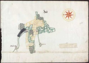 "Chorographisch und Geometrische Abbildung aller in des Hochdeutschen Ordens Herrschaft Achberg liegender accurat in Grund gelegter Dorfschaften, Weiler, Höfe, Hofstätten, Gärten, Äcker, Wiesen, Weinberg, Felder, Waldungen, Weiher, Flüße, Bäche und Appertinenten nach einer Universal- und in 13 Particular-Mappas eingeteilt, angefangen den 27. Aug[ust] 1726, vollendet den 9. Dez[ember] 1727"