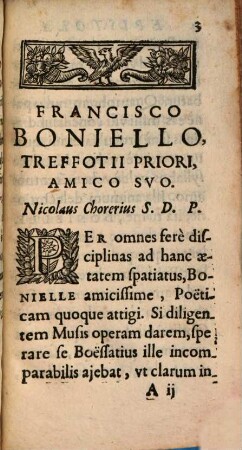 Nicolai Chorerii, Viennensis S. C. carmina : liber unus