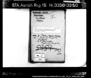 Die dem Harm Dirks in Aurich-Oldendorf erteilte Erlaubnis zum Kramhandel und deren Fortsetzung durch den Schreiber J.L. Peters