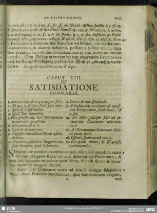 Caput VIII. De Satisdatione