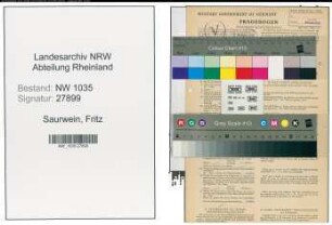 Entnazifizierung Fritz Saurwein , geb. 23.10.1893 (Angestellter)