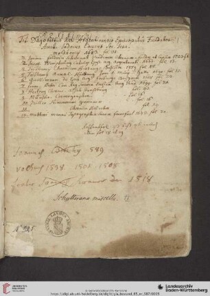 Kollektaneen zur Geschichte von Schuttern