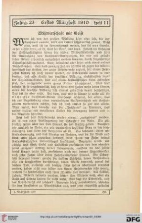 Mißwirtschaft mit Geist