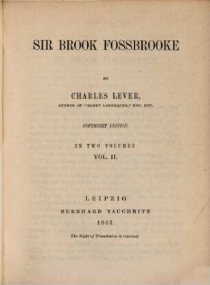 Sir Brook Fossbrooke, 2