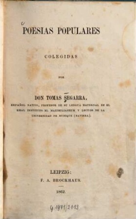 Poesias populares